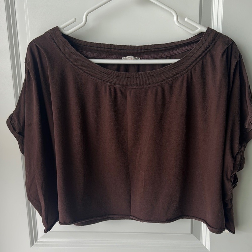 Free People Perfect Pima Cropped Pajama Top
